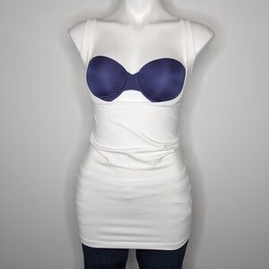 Bao Bei white maternity under the bust support tank XS/S